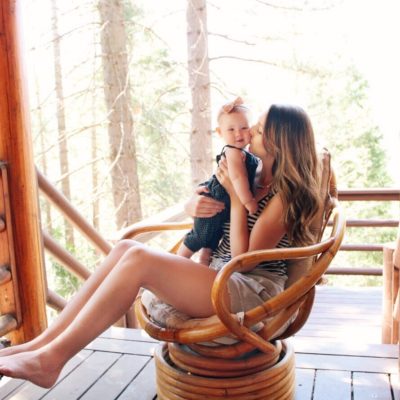 Baby Girl’s First Trip to the Cabin